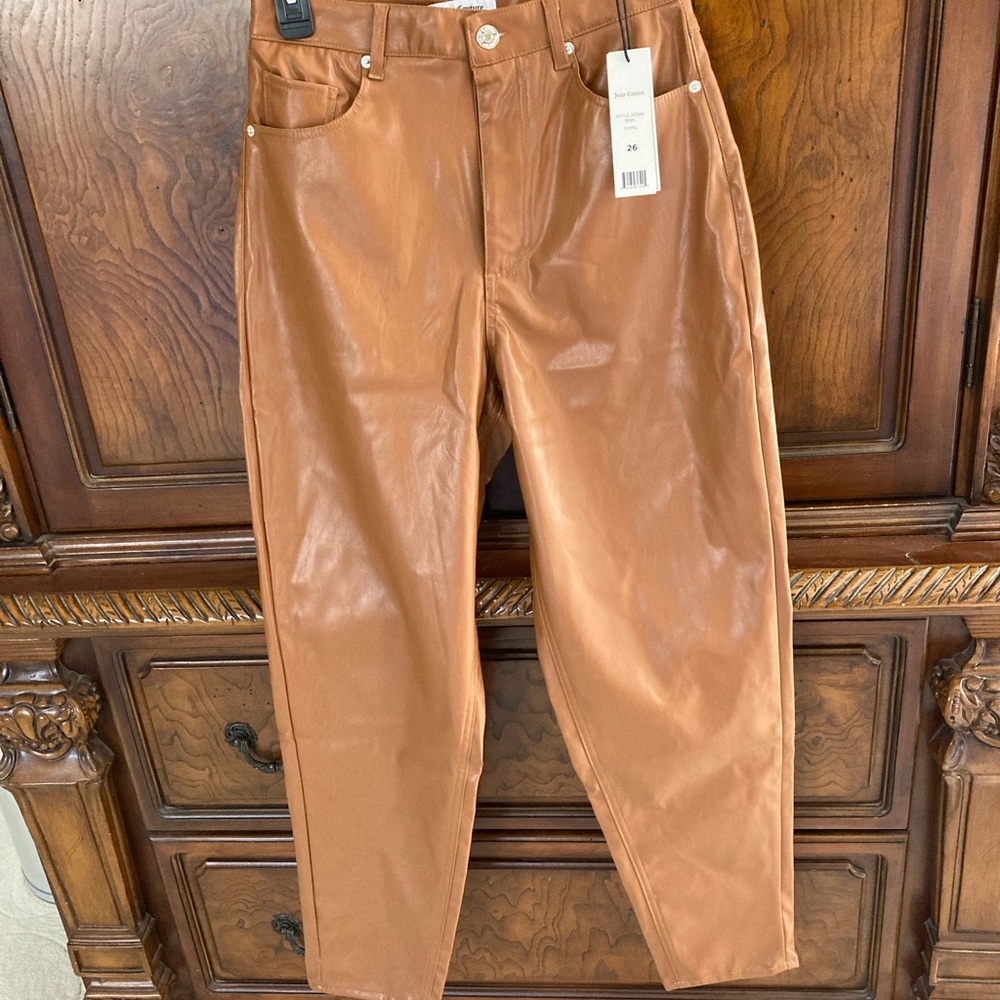 juicy couture pants carmal color waist 26
